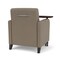 Lesro Siena Lounge Reception Guest Chair W/ Swivel Tablet, 27 in W 29.5 in L 32.5 in H SN1101 - alternate 2